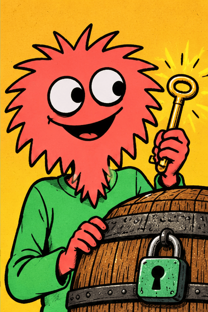 Zip guarding the zipped keg